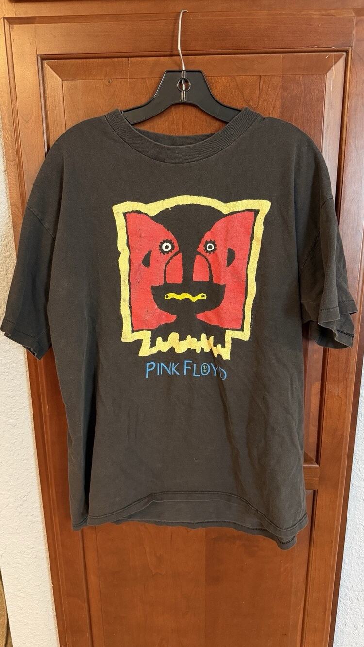 Vintage 1994 Pink Floyd Division Bell North American Tour Black T-shirt Sz XL